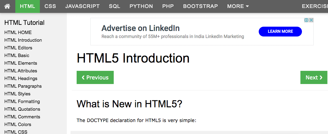 HTML 5