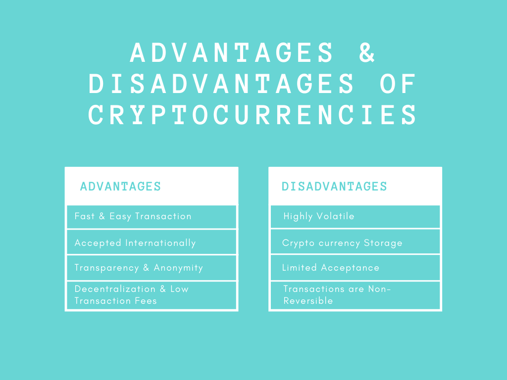 Advantages and Disadvantages of Cryptocurrencies 