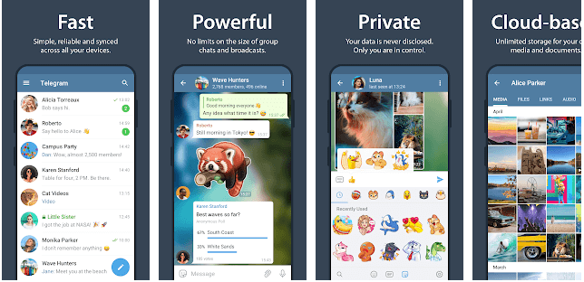 a secret messaging app