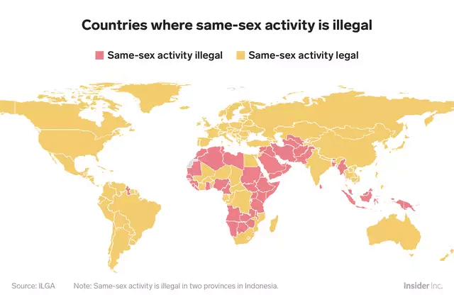 countries where same sex activity is illegal