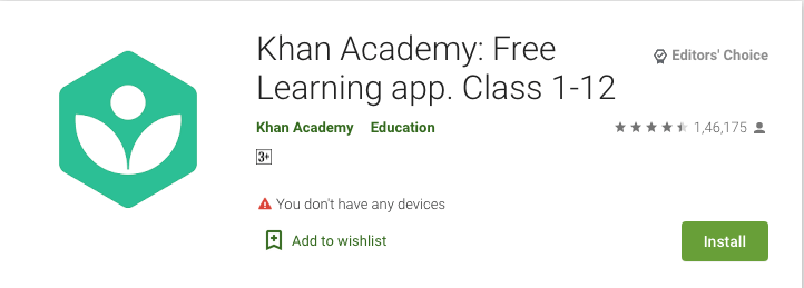 Khan Academy – Education Tutor App