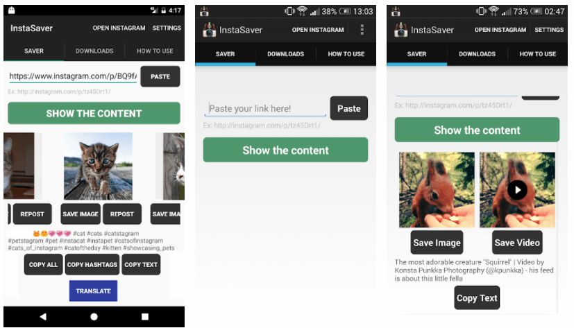 Instagram Photo and Video Downloader Apps - For Android