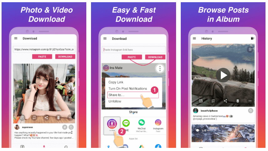 Instagram Photo and Video Downloader Apps - For Android