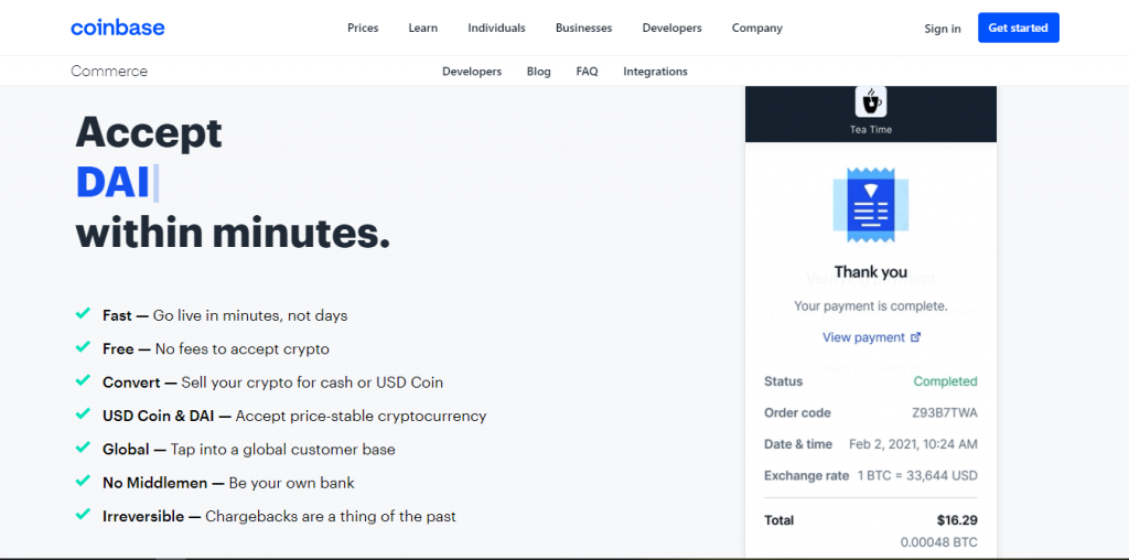 Coinbase Commerce