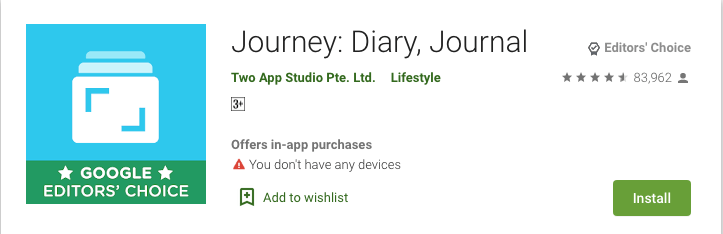 Journey - Online Journal Application