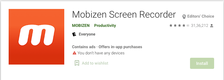 Mobizen Screen Recorder 