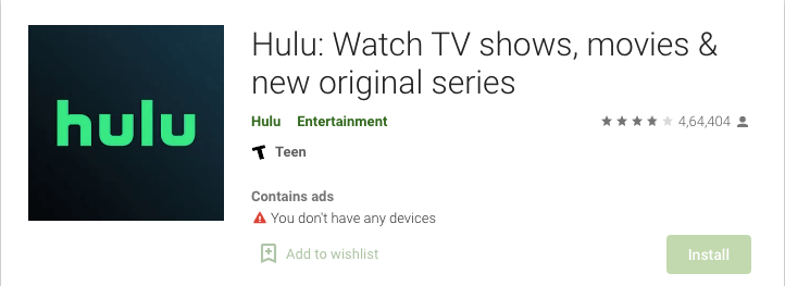 HULU TV App