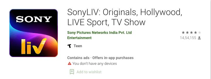 Sony LIV