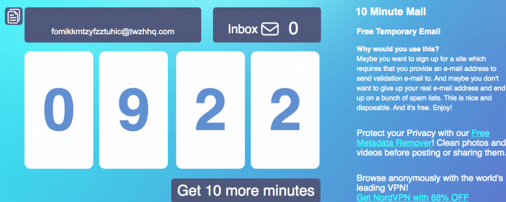10 Minute Mail