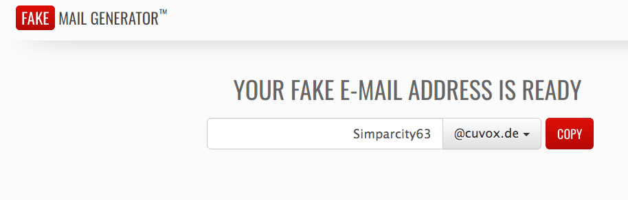 Fake Mail Generator