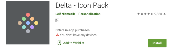 Delta Icon Packs