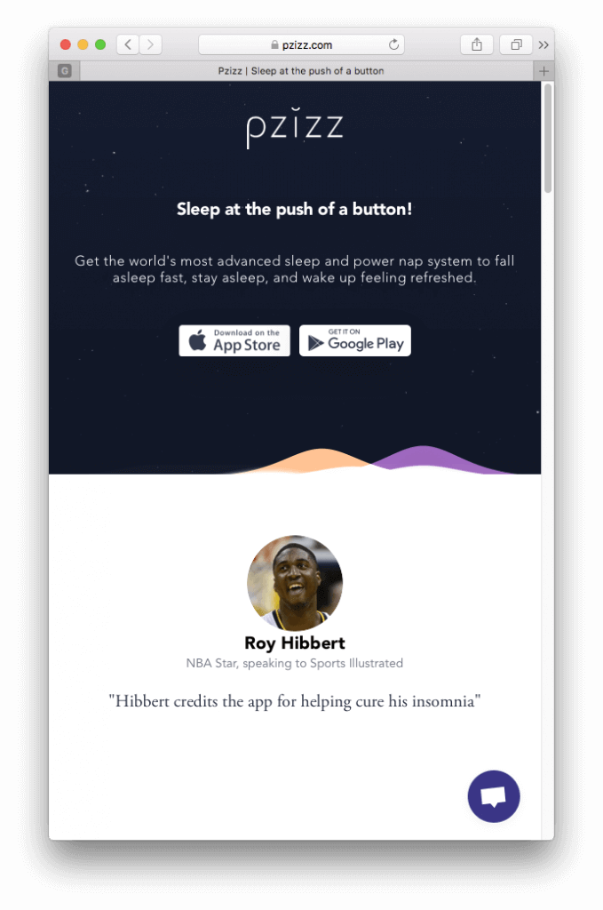 landing page