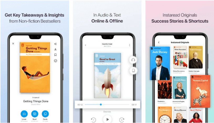 Instaread: Insights from Books in Audio & Text- Hipster App For Books