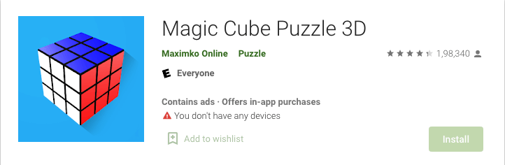 Magic Cube Puzzle 3D