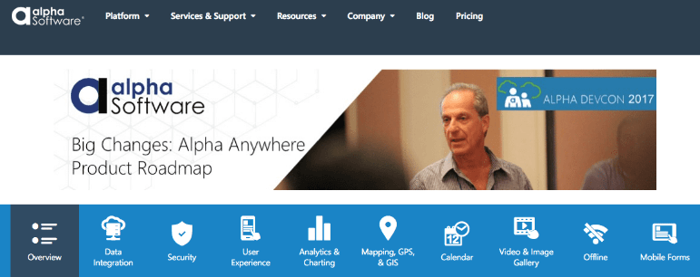 Alpha Anywhere