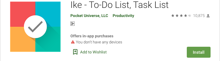 Ike - An Advanced To-Do list app