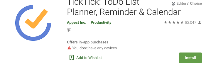 TickTick - The best to-do list app for planning and saving time