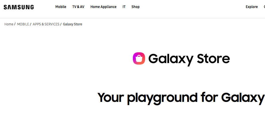 Samsung Galaxy App Store