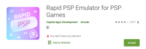 Rapid PSP Emulator