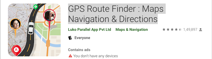 GPS Route Founder