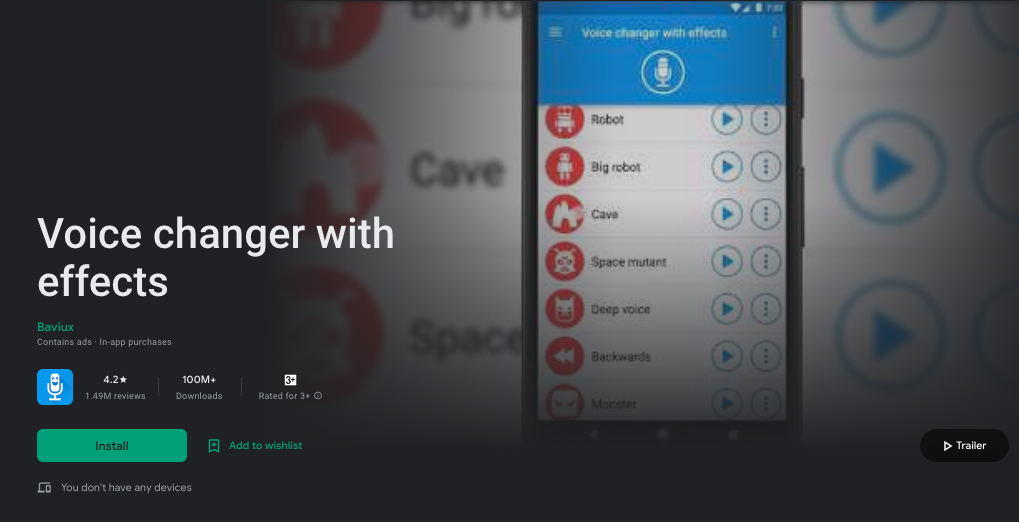 Voice Changer Fun - One of the best fun apps