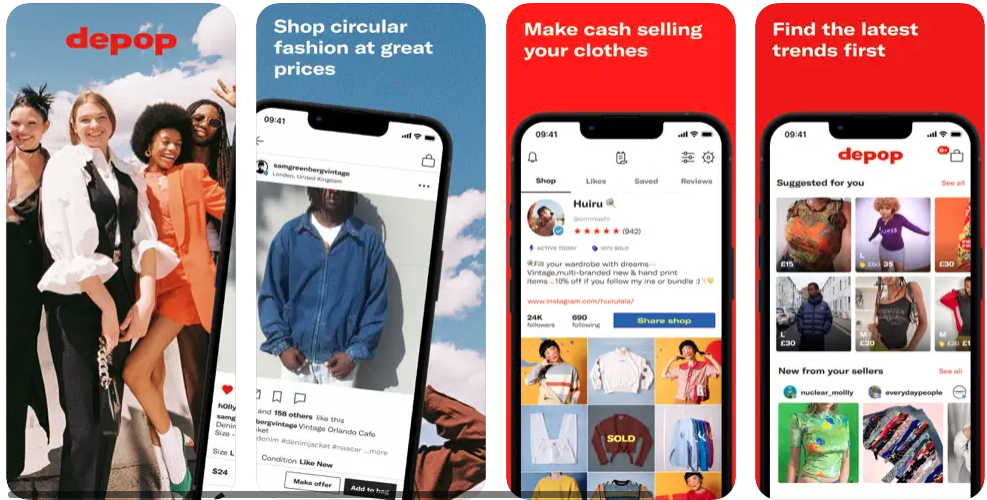 Depop- Best skincare products app