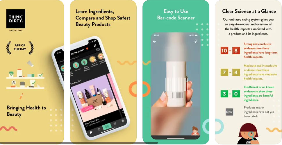 Think Dirty- One of the best makeup product apps