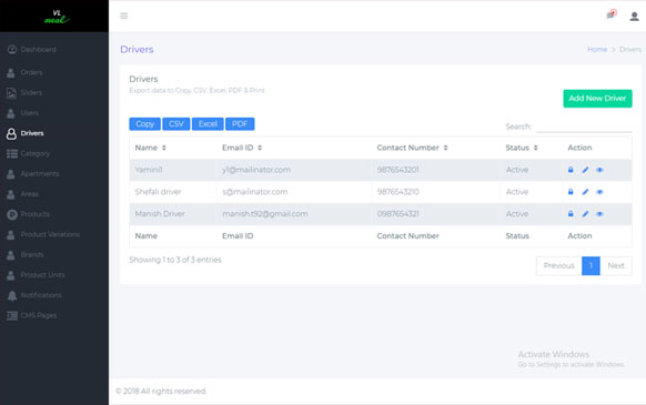 Grocery Delivery application