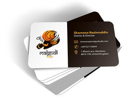 Business Card Malgudi Cafe Design