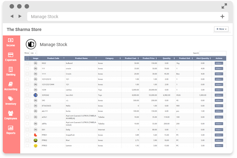 manage stock